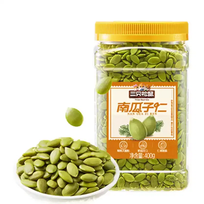 Three squirrels pumpkin seeds 400g cans 400 g