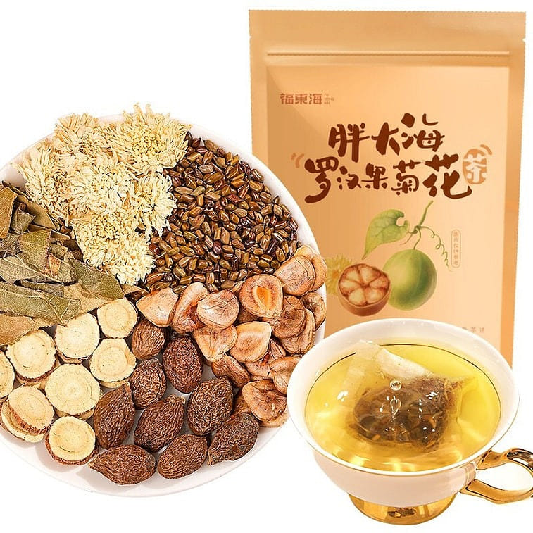 Fudonghai Fat Sea Chrysanthemum Monk Fruit Cassia seed licorice tea 150g/ bag 150 g