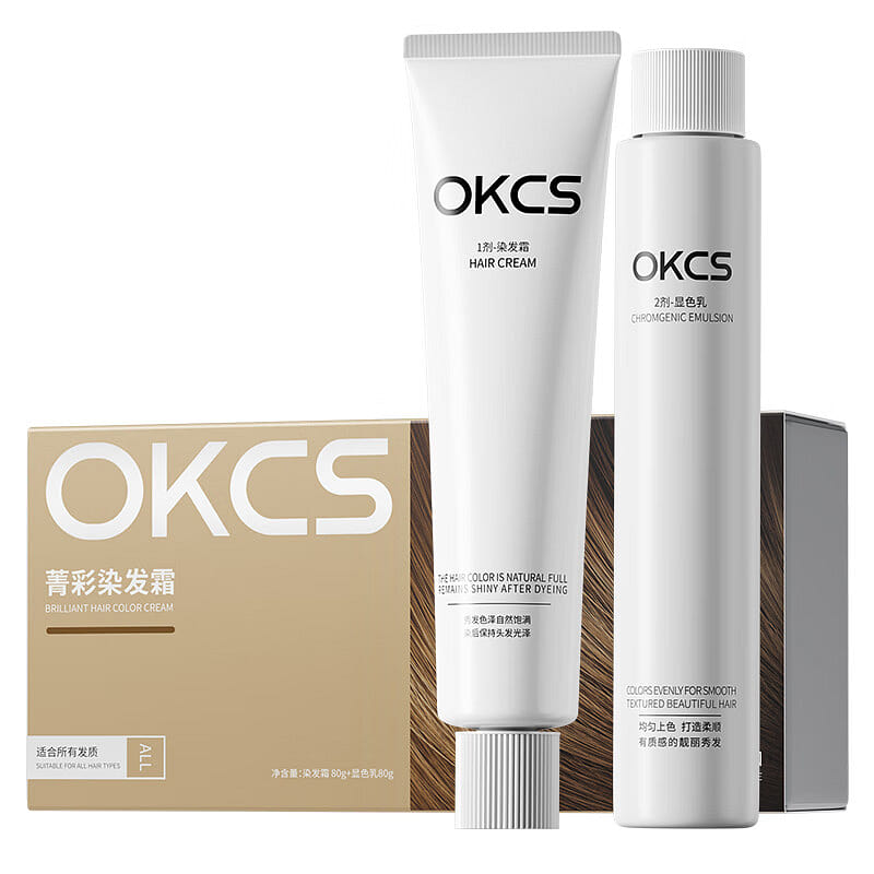 OKCS Hair Color Cream-Bitter Tea Color 1 box