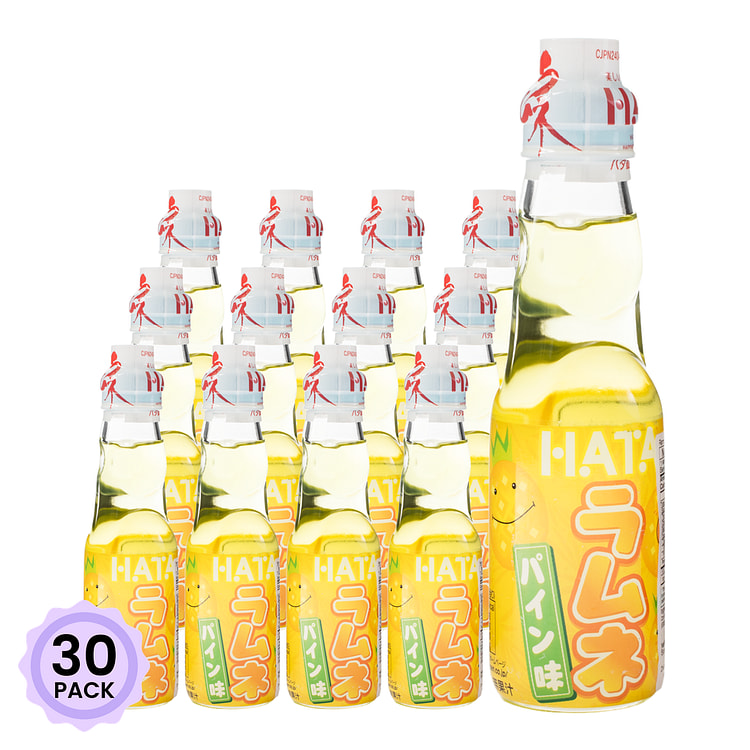 Hata Ramune 弹珠汽水 菠萝味 200 毫升*30 包