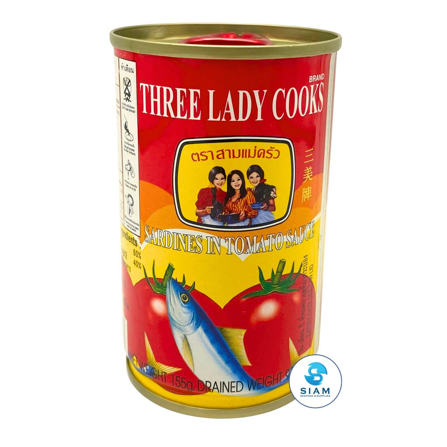 Three Lady Cooks 番茄酱沙丁鱼 3.28 盎司
