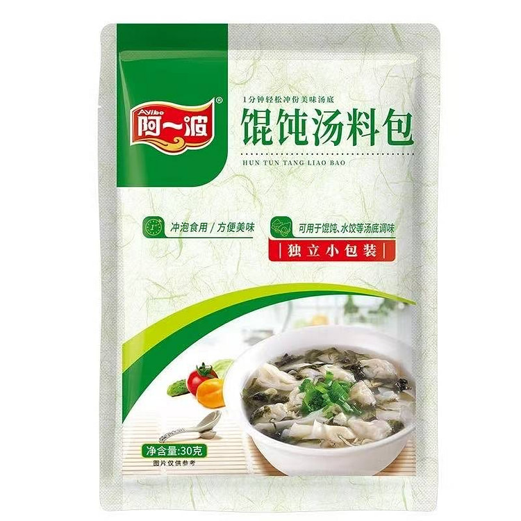 阿一波馄饨汤料小包速食紫菜虾皮方便调料包 30g
