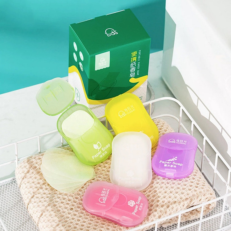 1 Box Of Portable Disposable Soap Tablets