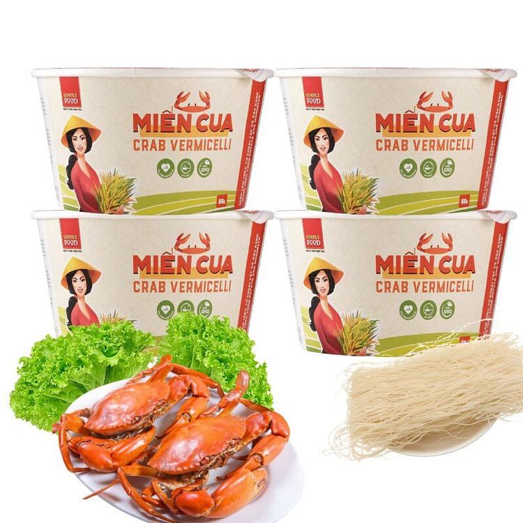 Simply Food Crab Vermicelli 4 Bowl