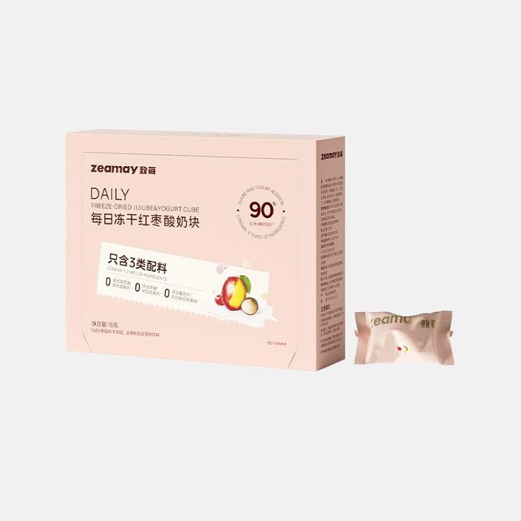 纯净致每每日冻干红枣酸奶块高钙富铁