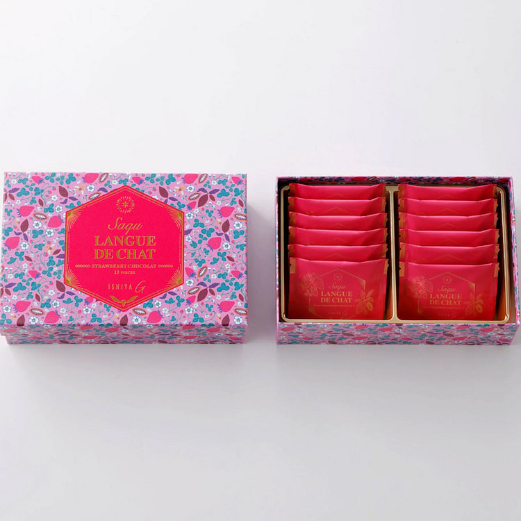ISHIYA サク ラング・ド・シャ（ストロベリーショコラ）12枚入【期間限定】 12 個
