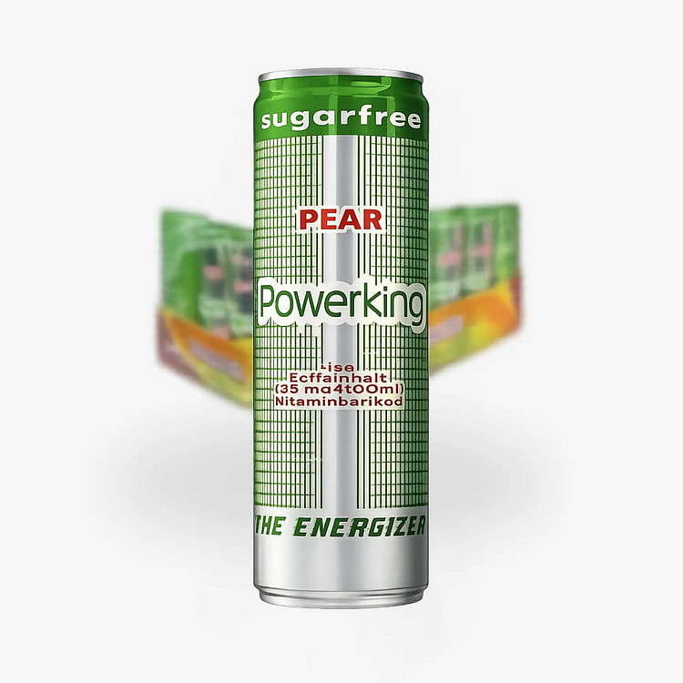Powerking Pear Sugar-Free Energy Drink (Sweden) 1 each