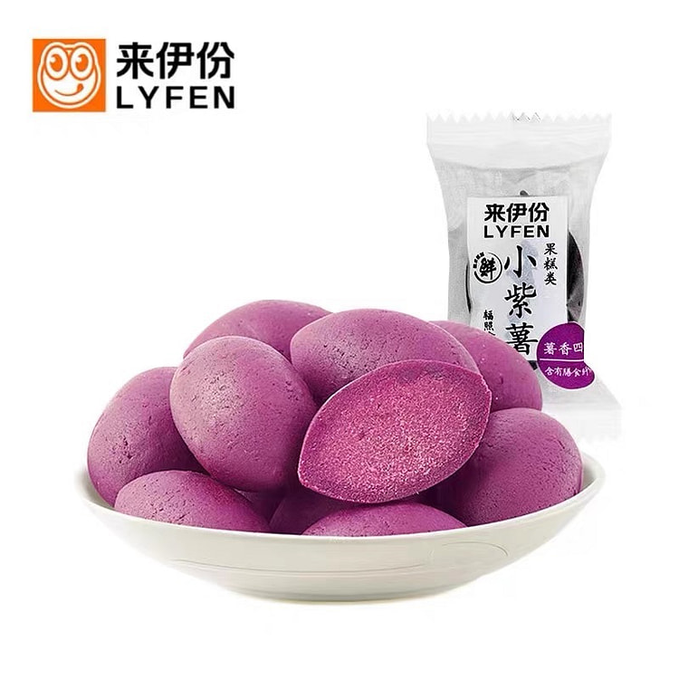 来伊份 粗粮小紫薯仔78g*2红薯干0钠低脂零食