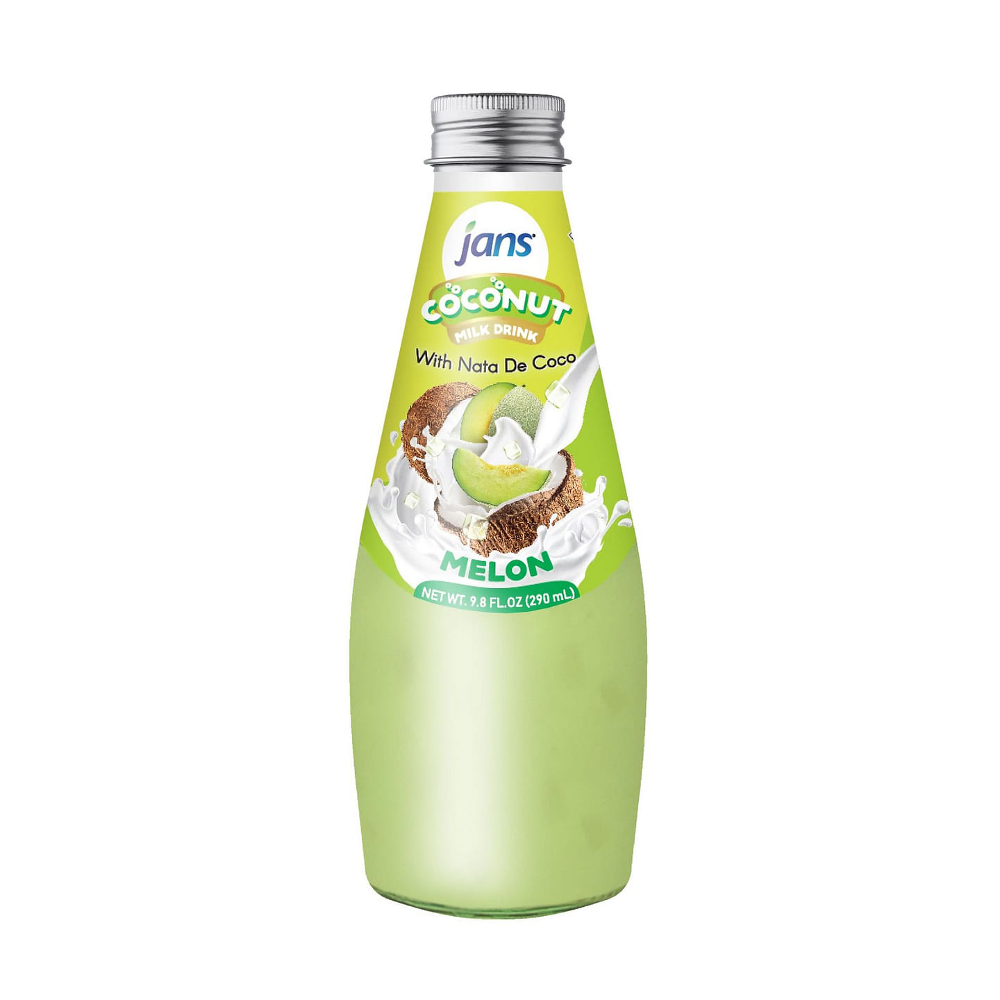 Jans COCONUT MILK NATA DECOCO MELON – Pack of 12 9.8 fl.oz*12 pack