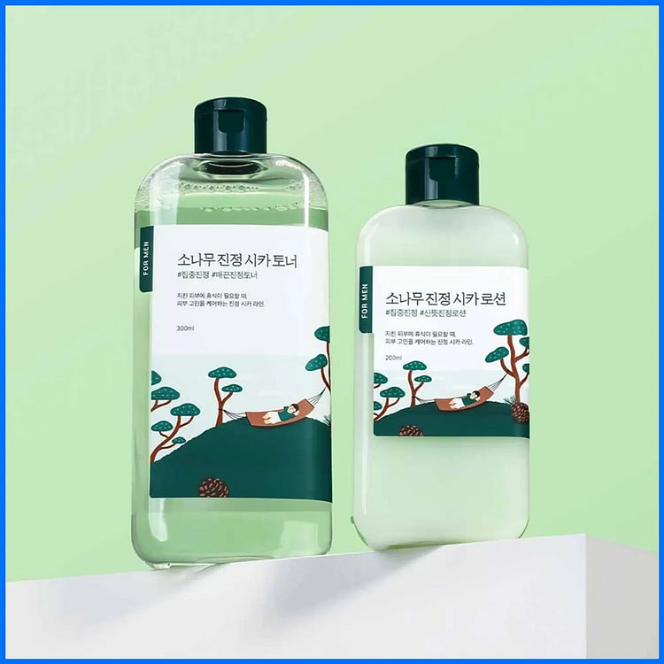 Round Lab For Men Cica Toner & Lotion 300ml+200ml 1 each