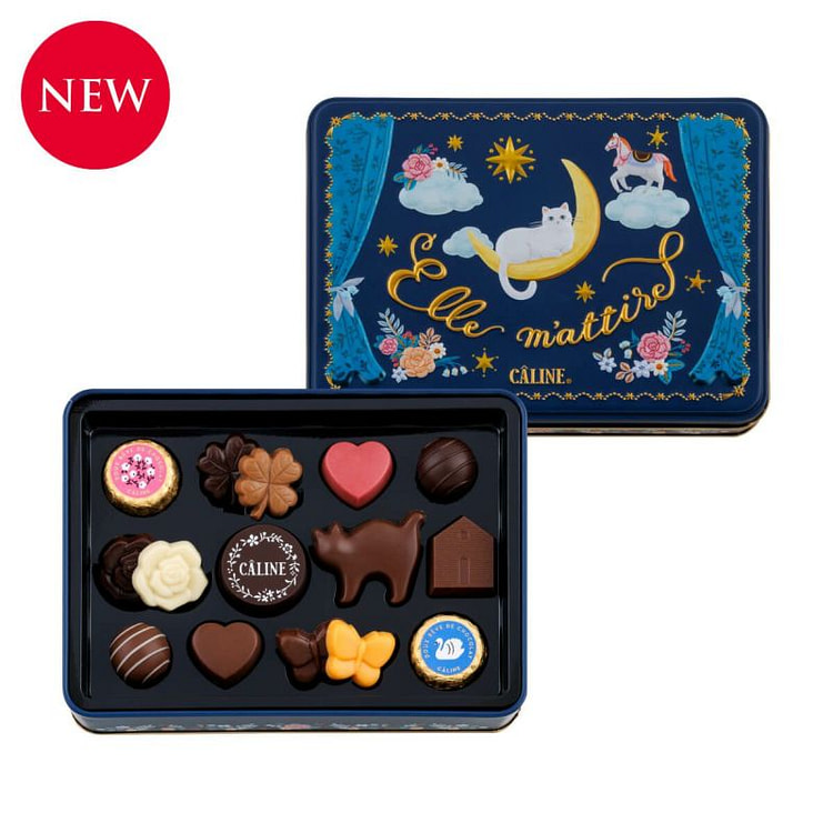 摩洛索夫 情人节 卡琳猫咪月球 巧克力 15块 1 份
