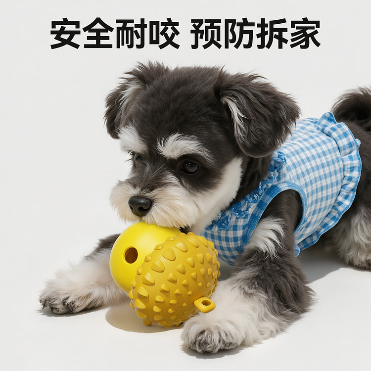 Pet dog treat dispenser toy berry silicone 1 count