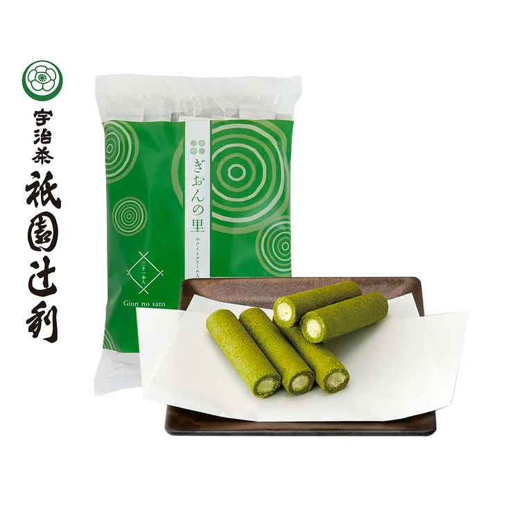 祇园辻利 抹茶白巧夹心 蛋卷 21个