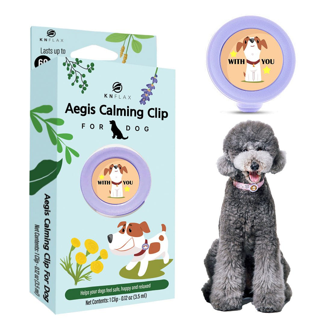 Aegis Calming Clip for Dog | 100% Natural Oil Helps your Dogs feel Safe With You 4 lb