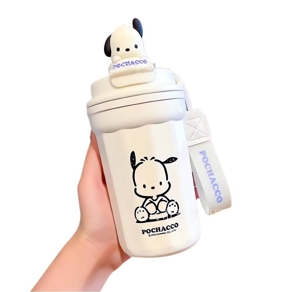 480 ml cute and durable children’s water cup with lid and straw White 1 each
