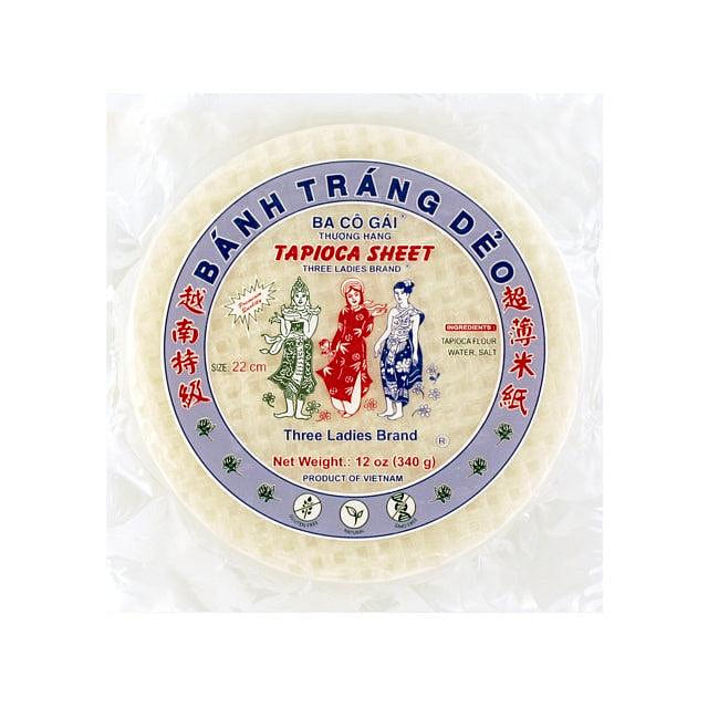 Three Ladies Brand Tapioca Sheet Medium 25cm 1 each