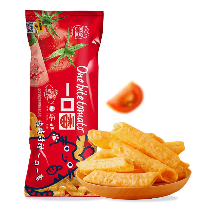 Get Xi Yingying Big Bag Snack Shrimp Crackers [One Bite Tomato