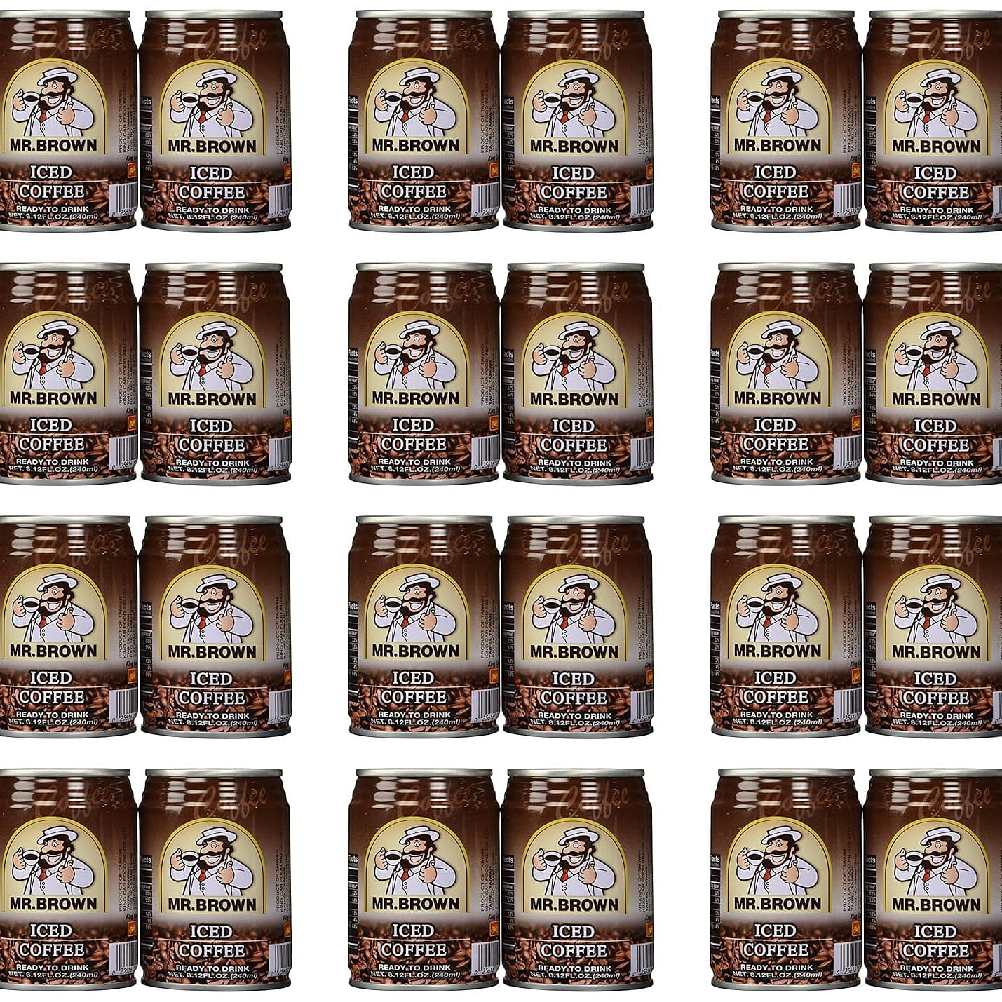 Mr. Brown Iced Coffee, 8.12 Fl oz (Pack of 24) 8.12 oz