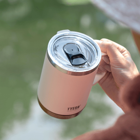 Premium Stainless Steel Coffee Thermos Bottle (18.6 OZ/530ML), color: Pink 1 count
