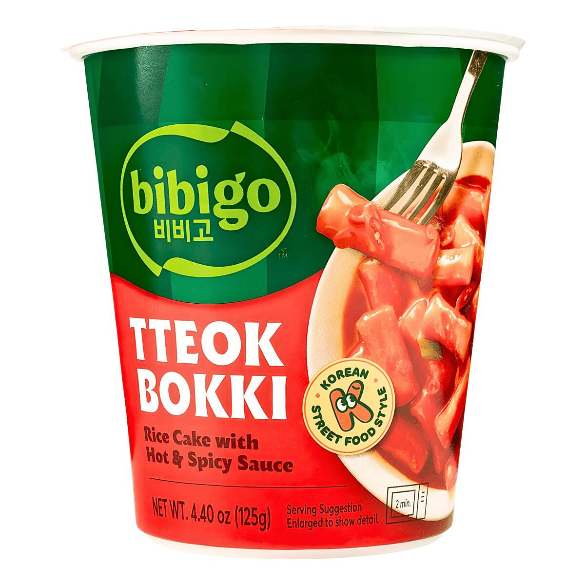 [BIBIGO] Tteokbokki Cup Spicy Flavor – 4.40oz 1 each