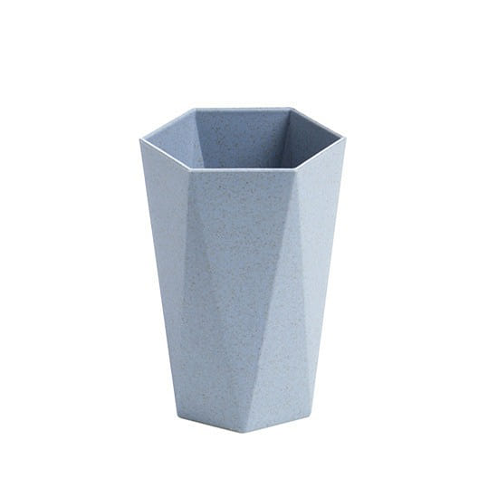 2 Count-Blue-Thickened Diamond-Shaped Mouthwash Cup 1 each
