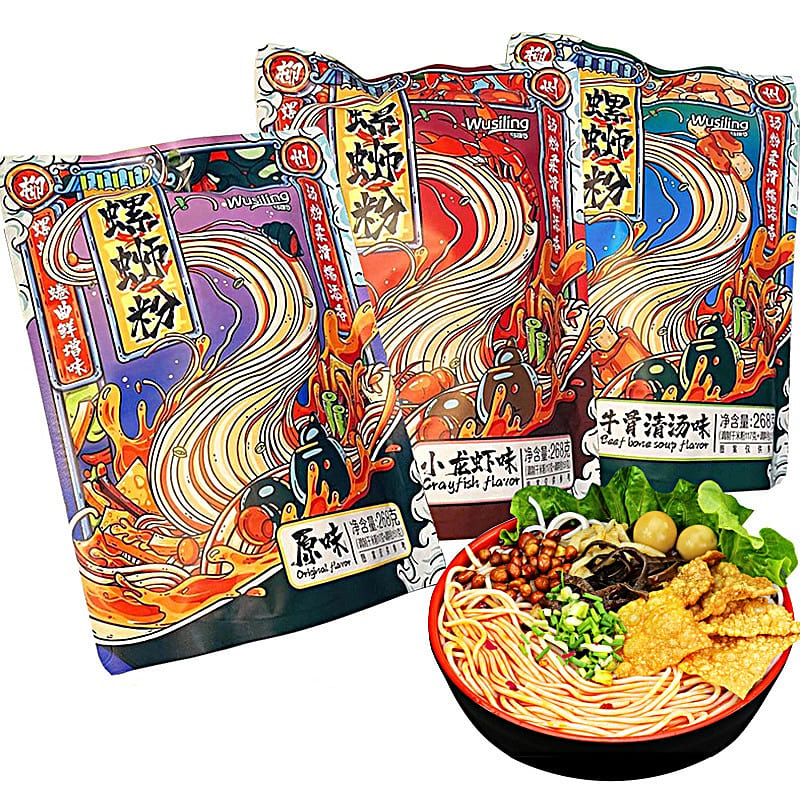Luo Si Fen Original Flavor 268g/bag 6 Bags 1 each