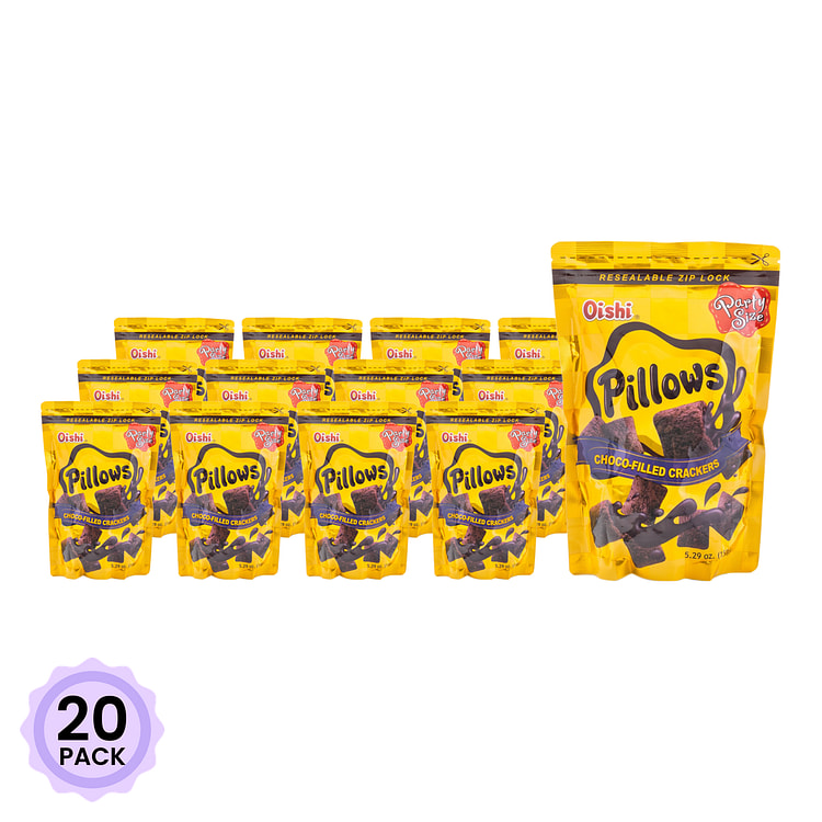 Snack Pillow Nhân Sô Cô La Oishi 150 g*20 pack