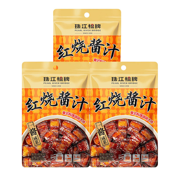 珠江桥牌 红烧酱汁 60g*3 180 克 (min 2)