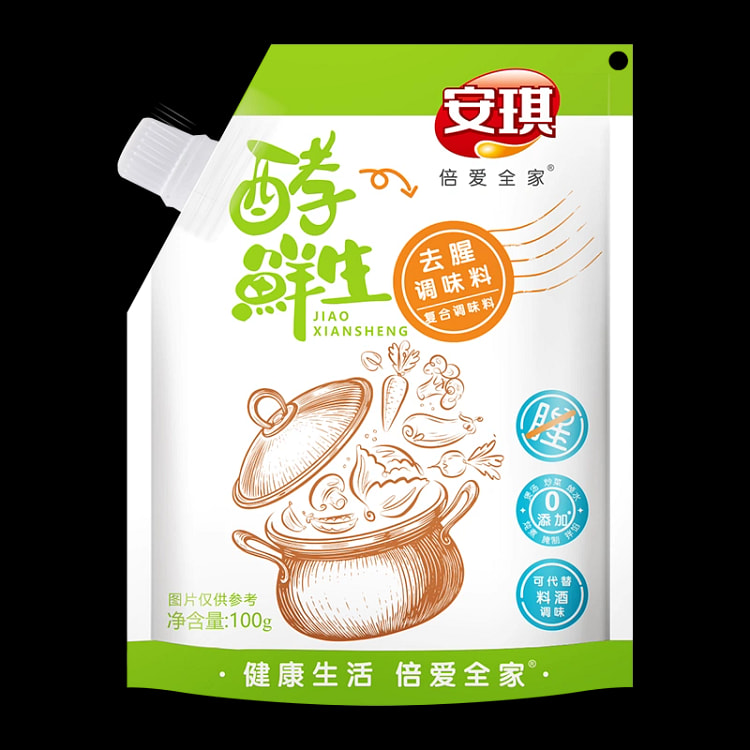 安琪酵鲜生去腥调味粉家用炒菜煲汤卤味增鲜调料酵母抽提物调味料100g*1袋
