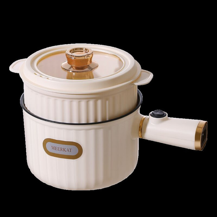 史迪熊 110v电煮锅家用电器火锅炒锅煎锅白色