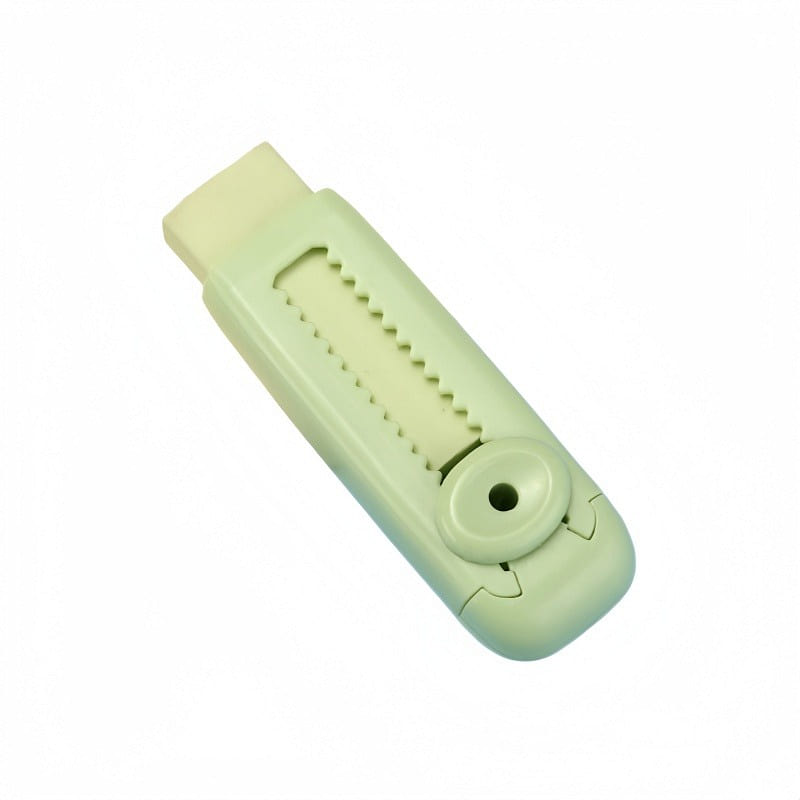 Cartoon Retractable Pencil Eraser Green 1 count