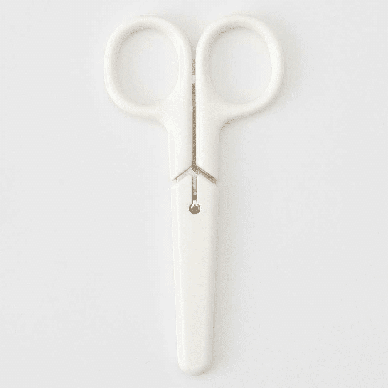 MUJI Stainless Steel Scissors White 10.5cm 1 each