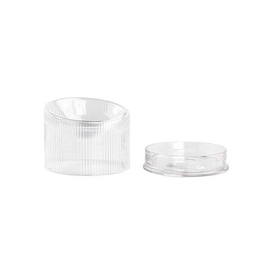 Glass Cat Bowl – Crystal 1 each
