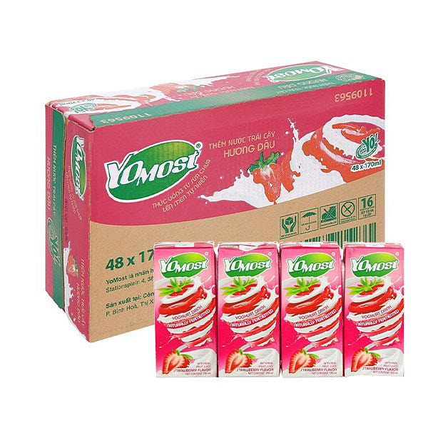 Yomost 酸奶饮料草莓味 48 瓶装