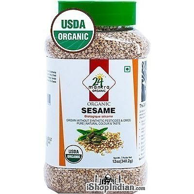24 Mantra Organic Sesame Seeds – 12 oz jar 12 oz