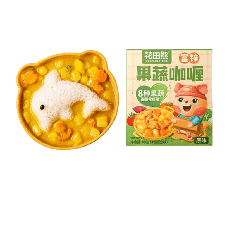Hanafuda Bear Fruit & Vegetable Curry Cubes for Kids 100g/box 100 g