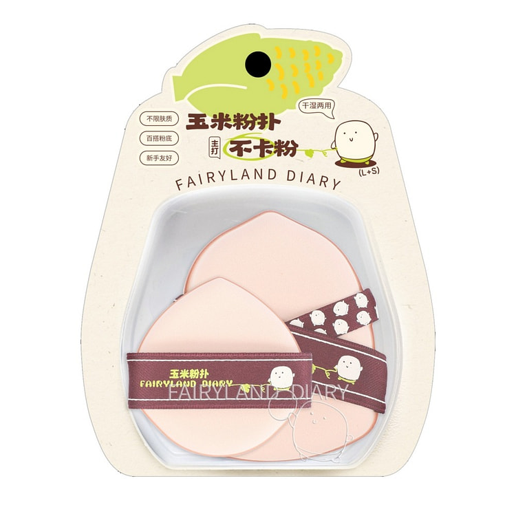 Fairyland Diary Ultra Thick Cushion Puff 2 pcs,L+S 1 box