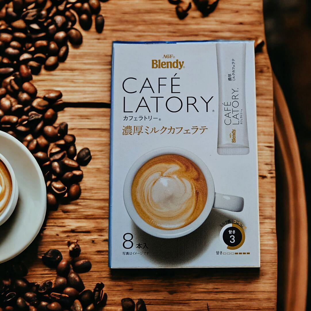 AGF Blendy Cafe Latory Milk Cafe Latte 8 Sticks 3.1 oz