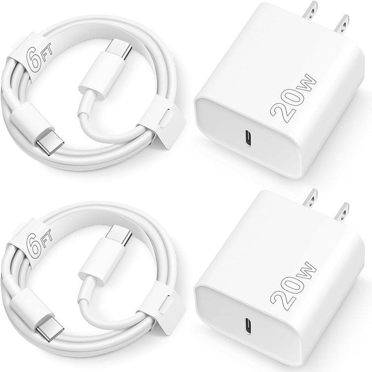 iPhone 17 16 15  Fast Charger with 6FT Cable 2Pack 1 each