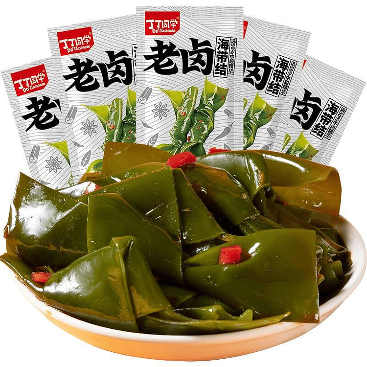老卤海带结开袋即食卤味零食 10小包 150 克