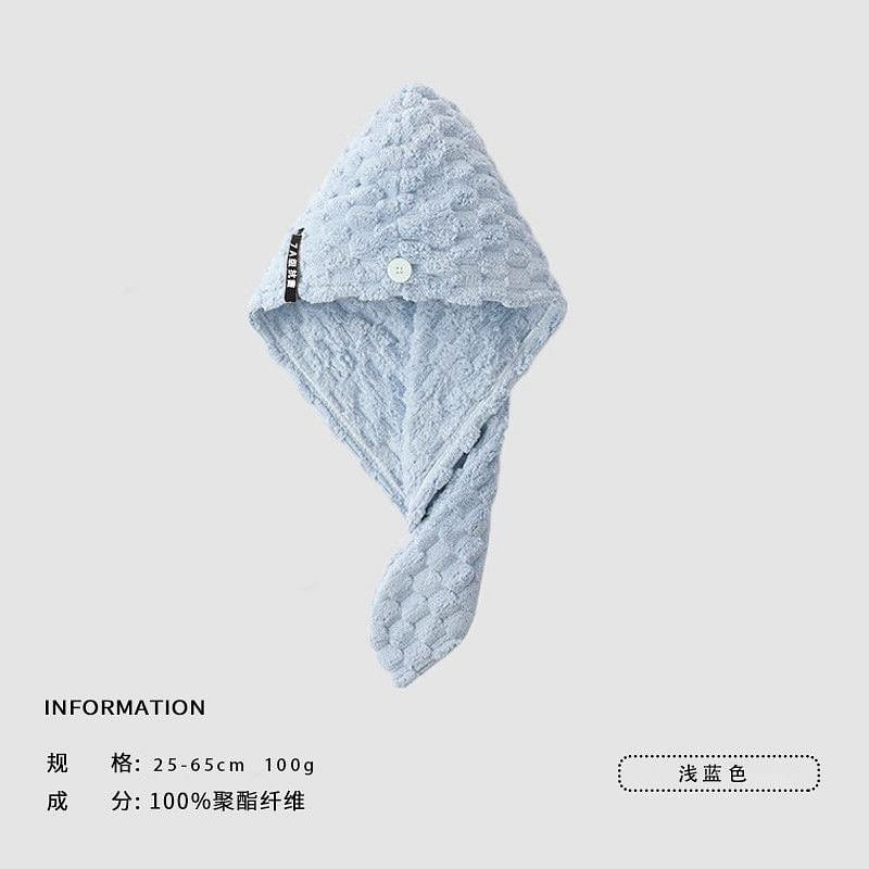 1 piece of Jieliya dry hair cap in light blue 1 each