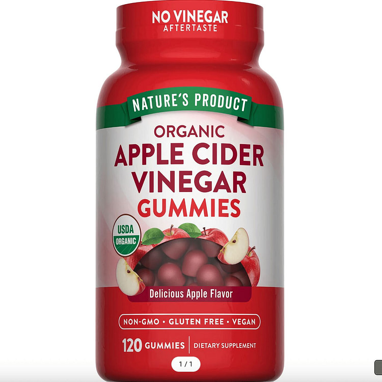 Apple Cider Vinegar (Delicious Apple) (Organic) 1 bottle
