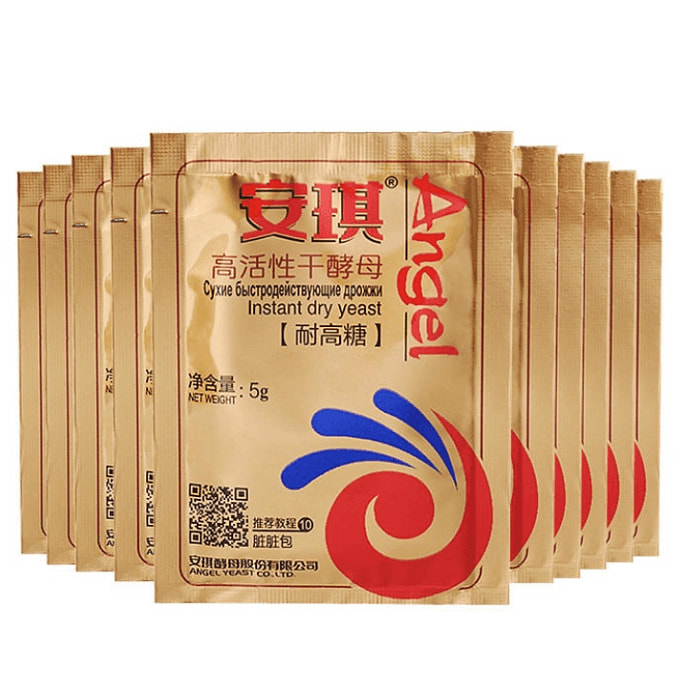 安琪耐高糖酵母粉  家用面包酵母5g*10袋