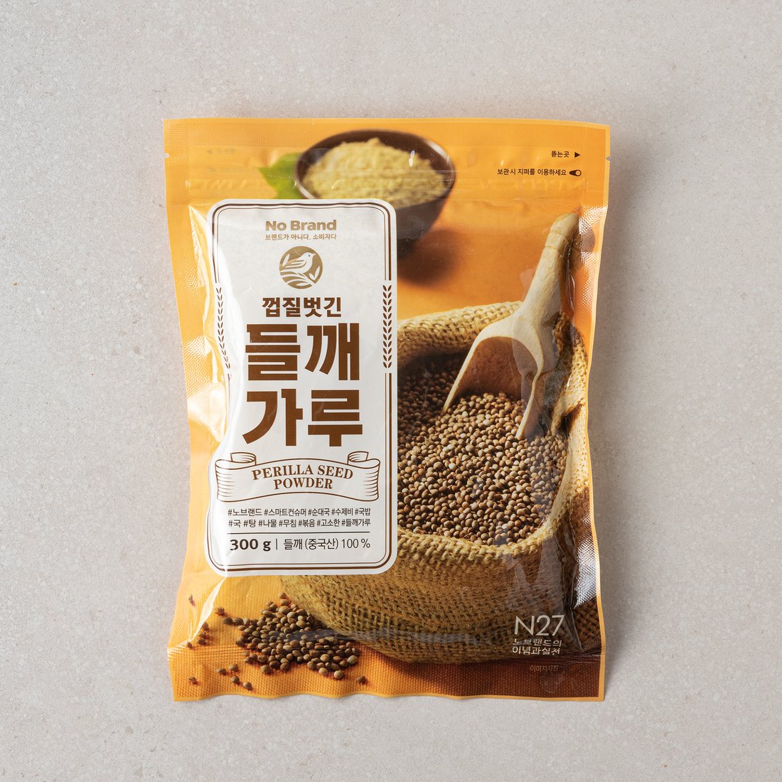 韓國】 No brand 去皮野芝麻粉300g 들깨가루, 한국반찬, 한국식품