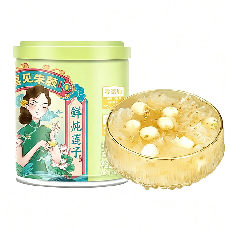 喜多多鲜炖莲子桂花银耳羹0脂肪0添加剂0防腐剂即食 200 克
