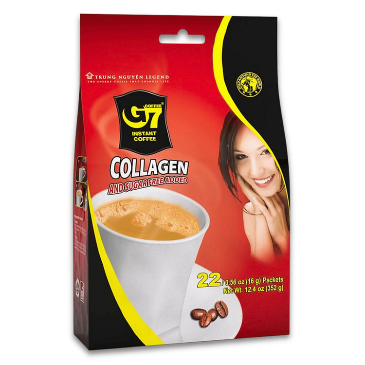 [TRUNG NGUYEN] Cà Phê Hòa Tan G7 Không Đường+Collagen - 352 g