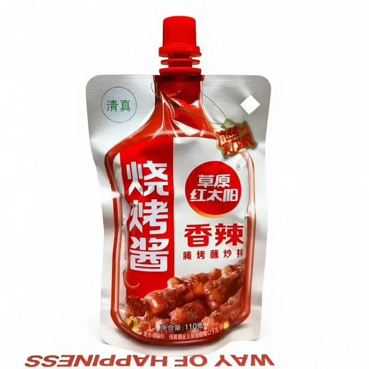 草原红太阳香辣味110g烤肉烧烤酱一料多用 110 克