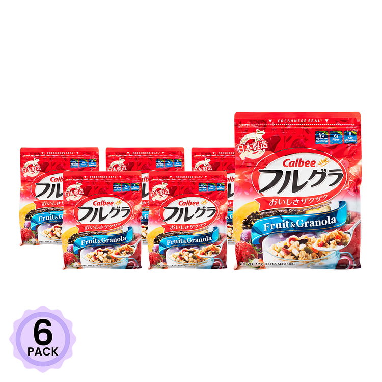卡乐比 水果谷物麦片 350 克*6 包