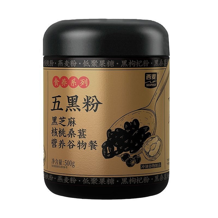 西麦 五黑粉 黑芝麻糊芝麻核桃黑豆粉五谷杂粮
