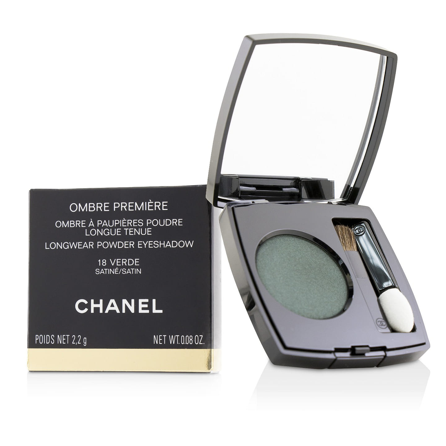 Chanel Ombre Premiere Longwear Powder Eyeshadow – # 18 Verde (Satin) 2.2g/0.08oz 2 g